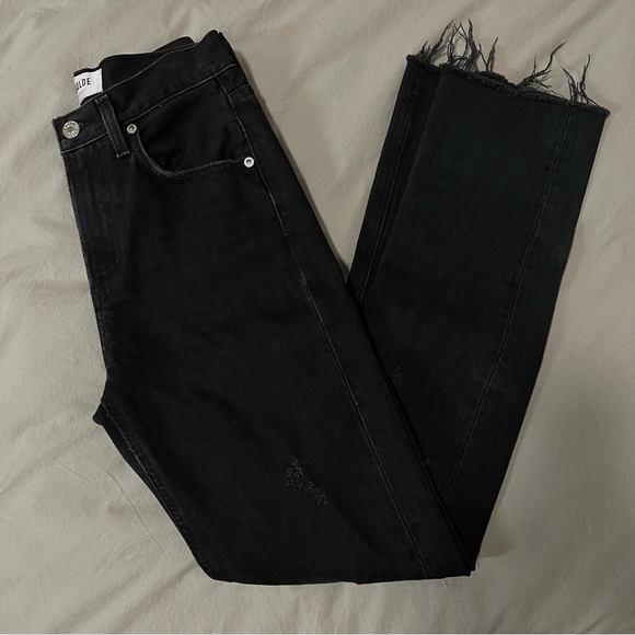 Agolde Cherie High Rise Straight in Distortion - Picture 4 of 5